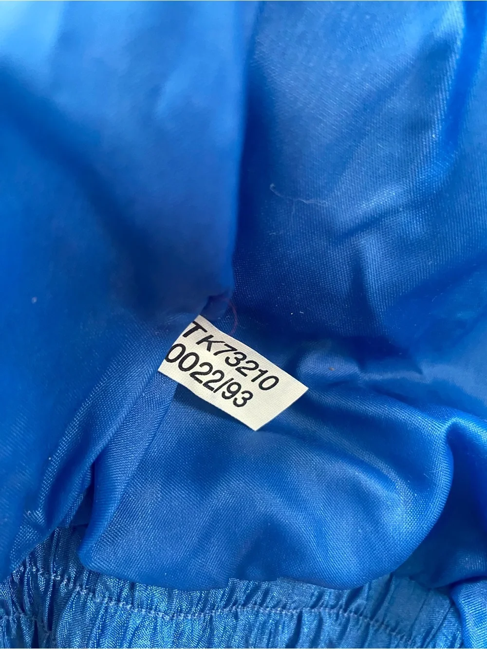 Vintage Bright Blue Colorblock Windbreaker Jacket with Sunburst